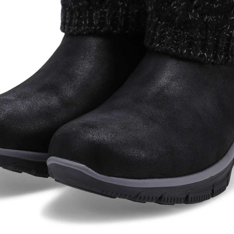 Women's Easy Going Slip-Ins ankle boot in black.