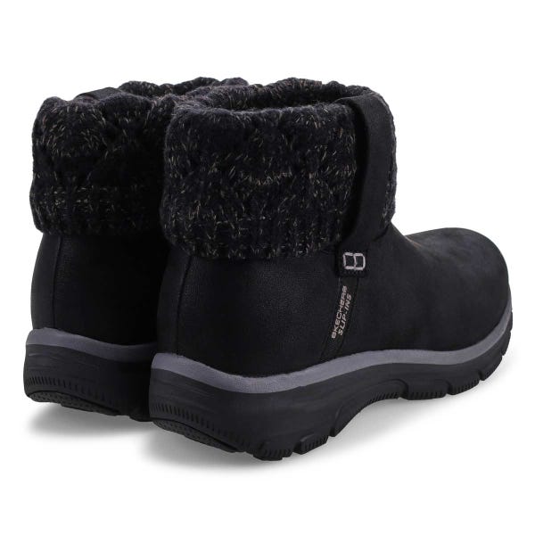 Women's Easy Going Slip-Ins ankle boot in black.