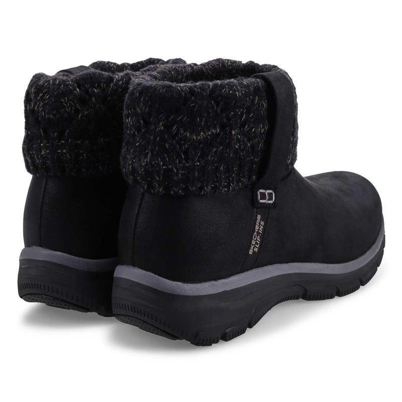 Women's Easy Going Slip-Ins ankle boot in black.