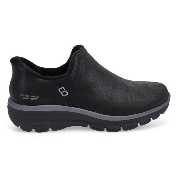Women's Easy Going Slip-Ins Ankle Boot - Black/Black