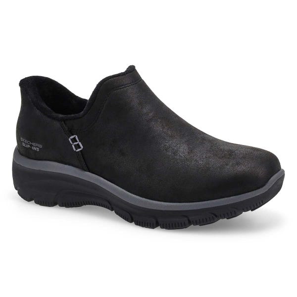 Women's Easy Going Slip-Ins Ankle Boot - Black/Black