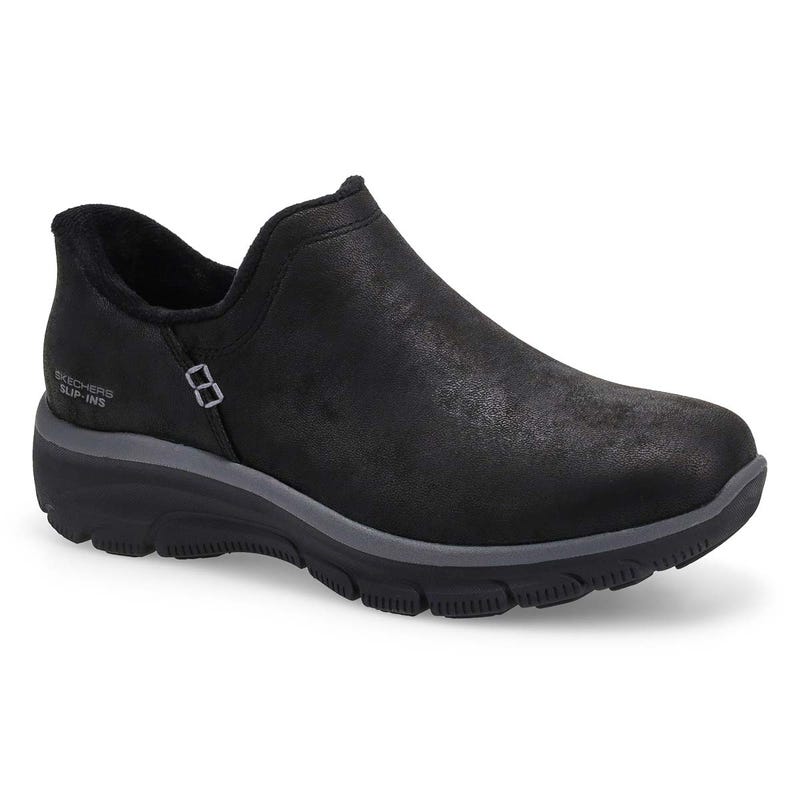 Women's Easy Going Slip-Ins Ankle Boot - Black/Black