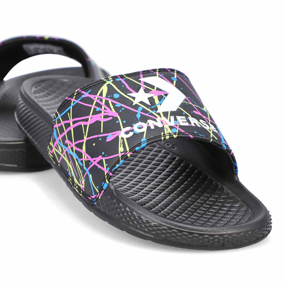 Women's All Star Splatter Slide Sandal-Black/Multi