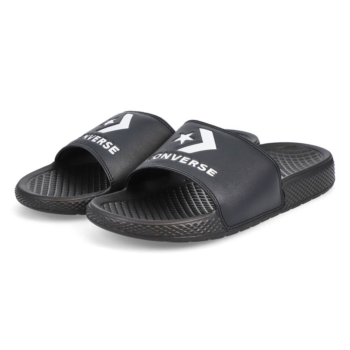 Men's All Star Casual Slide Sandal - Black/White