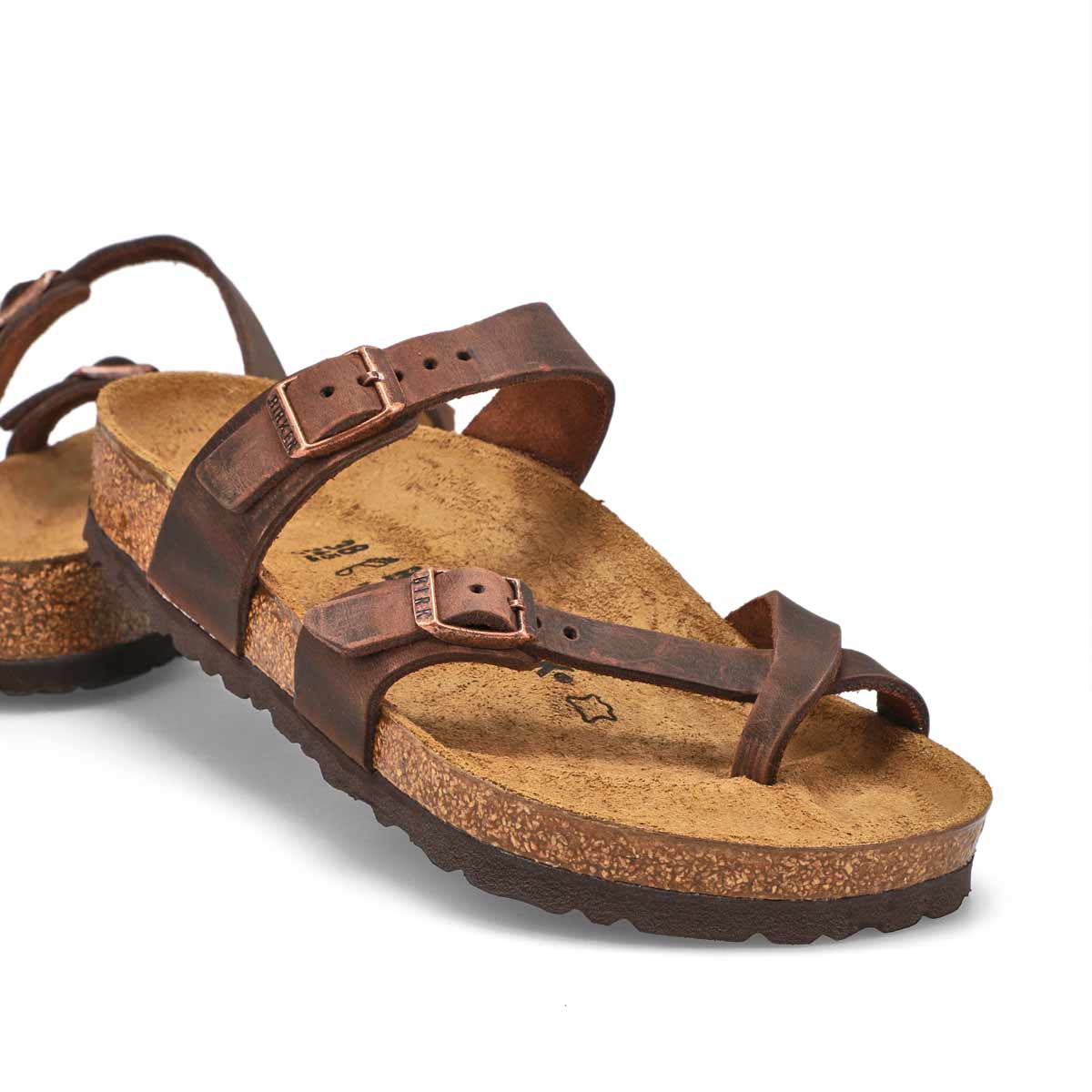 Women's Mayari Oiled Leather Toe Sleeve Sandal - Habana