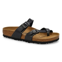 Women's Mayari  Birko-Flor Toe Loop Sandal - Graceful Licorice