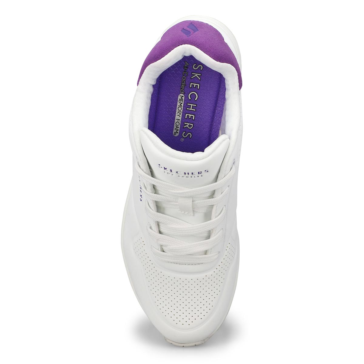 Baskets à lacets UNO POP BACK, blanc/violet, femmes