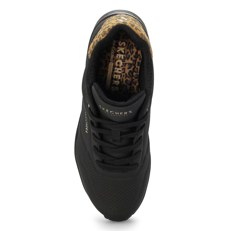 Women's  Uno Jungle Nite Lace Up Sneaker - Black/Black