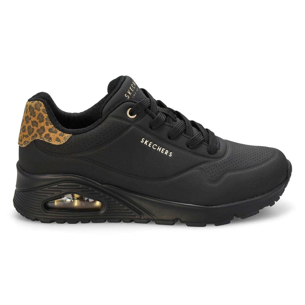 Women's  Uno Jungle Nite Lace Up Sneaker - Black/Black