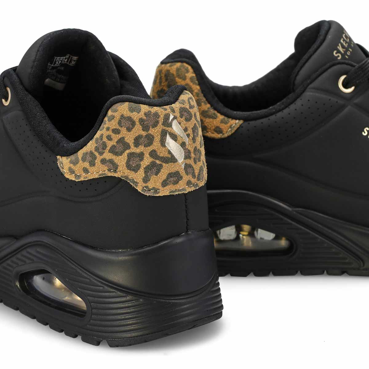 Women's  Uno Jungle Nite Lace Up Sneaker - Black/Black