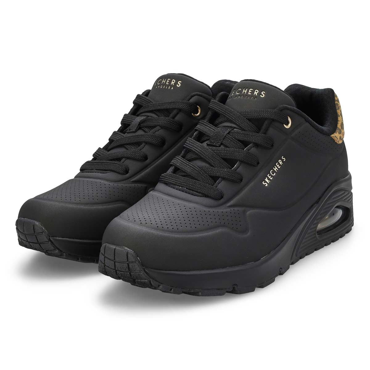 Women's  Uno Jungle Nite Lace Up Sneaker - Black/Black