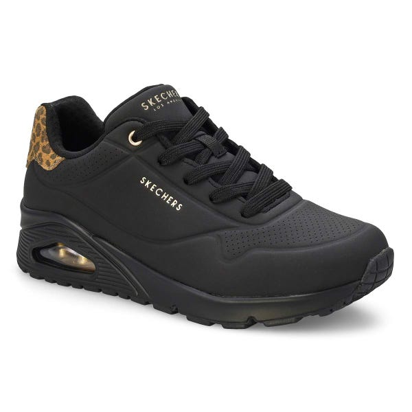 Women's  Uno Jungle Nite Lace Up Sneaker - Black/Black