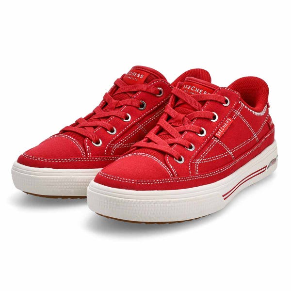 Women's Arch Fit Arcade See Ya There Slip-Ins Canvas Sneaker - Red