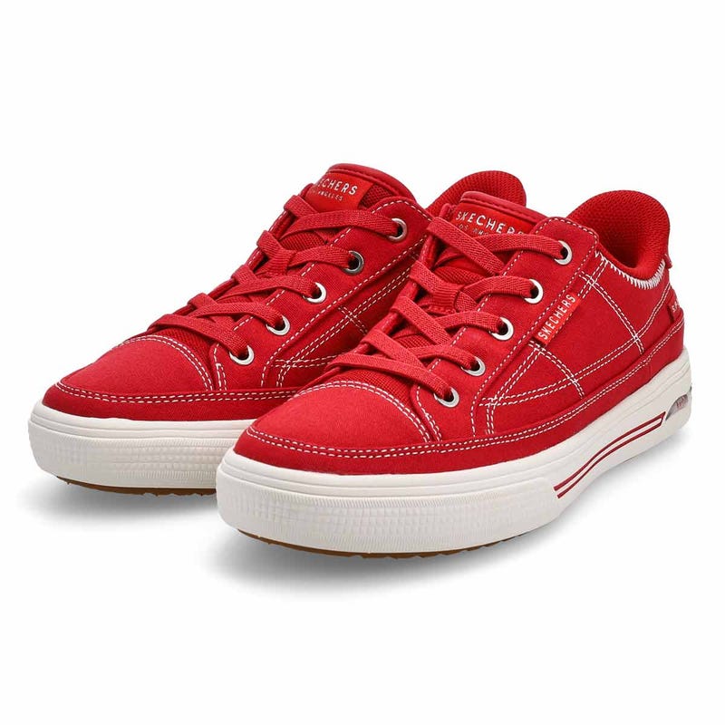 Women's Arch Fit Arcade See Ya There Slip-Ins Canvas Sneaker - Red