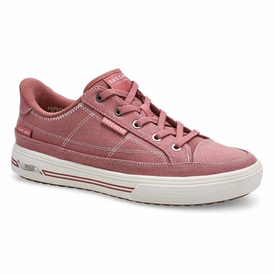 Lds Arch Fit Arcade See Ya There Slip-Ins Canvas Sneaker - Rose