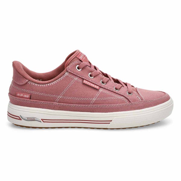 Women's  Arch Fit Arcade See Ya There Slip-Ins Canvas Sneaker - Rose