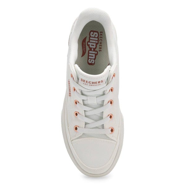 Women's  Arch Fit Arcade See Ya There Slip-Ins Canvas Sneaker - White