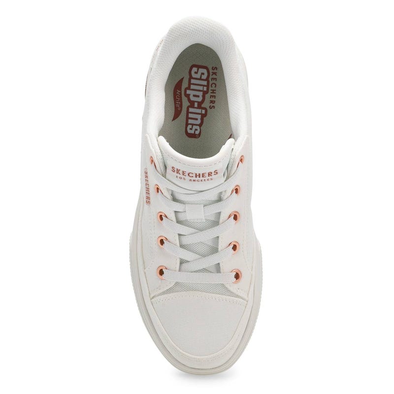 Women's  Arch Fit Arcade See Ya There Slip-Ins Canvas Sneaker - White