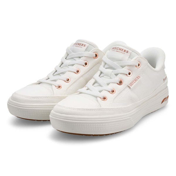 Women's  Arch Fit Arcade See Ya There Slip-Ins Canvas Sneaker - White