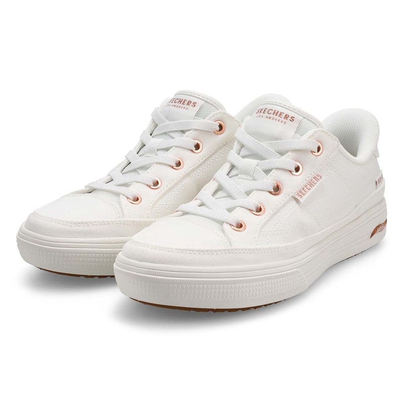 Women's  Arch Fit Arcade See Ya There Slip-Ins Canvas Sneaker - White