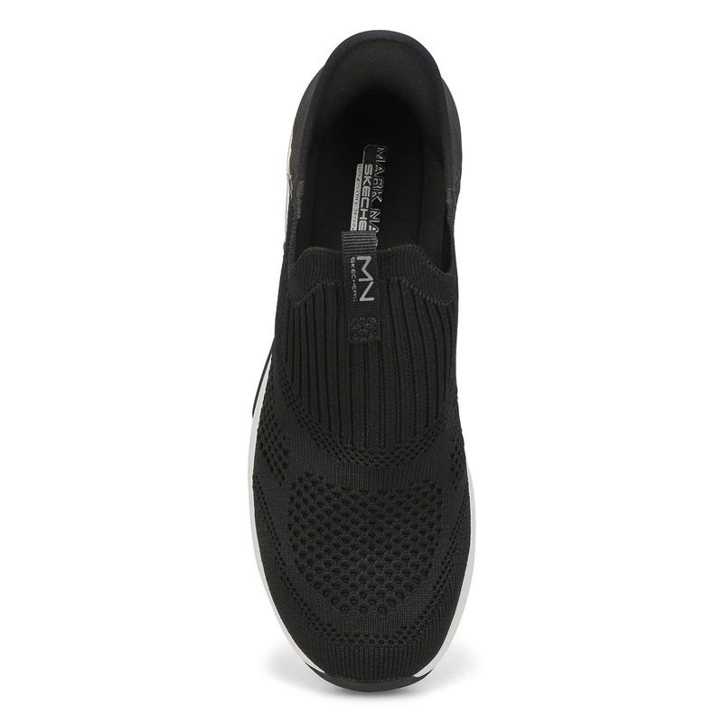 Women's Mark Nason A Wedge Crecent Slip-Ins Sneaker - Black