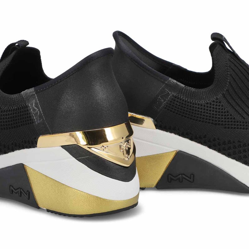 Women's Mark Nason A Wedge Crecent Slip-Ins Sneaker - Black