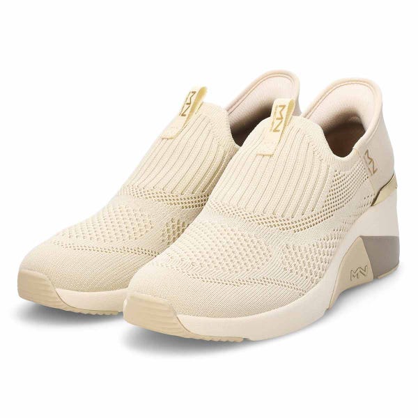 Women's  Mark Nason A Wedge Crecent Slip-Ins Sneaker - Taupe