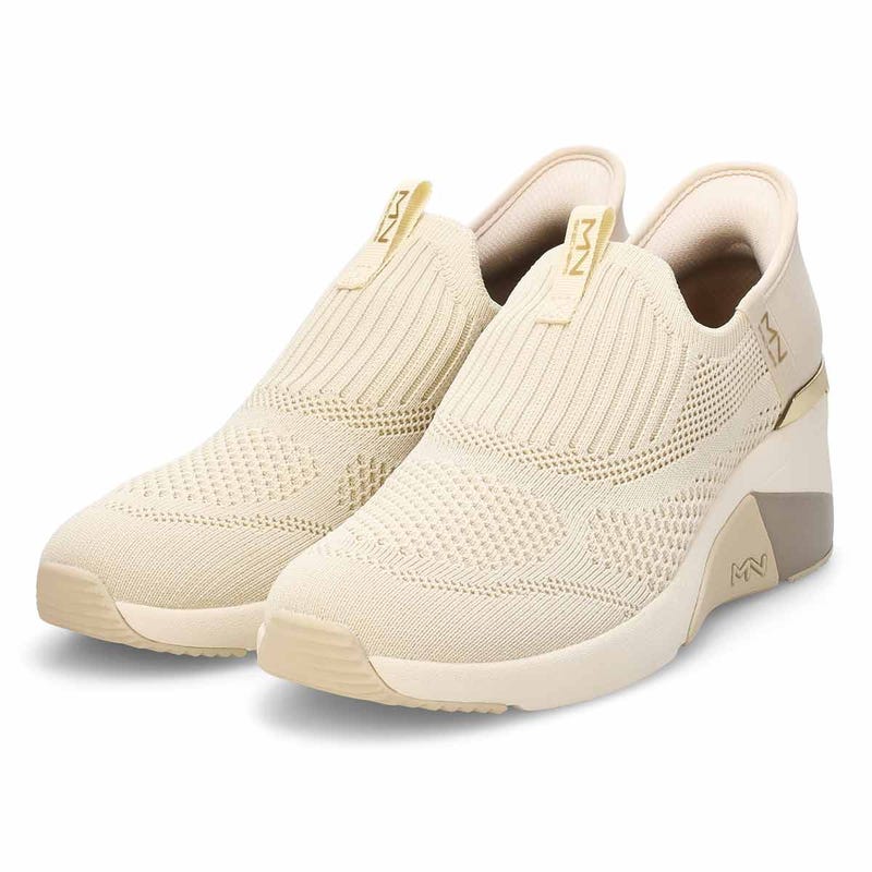 Women's  Mark Nason A Wedge Crecent Slip-Ins Sneaker - Taupe