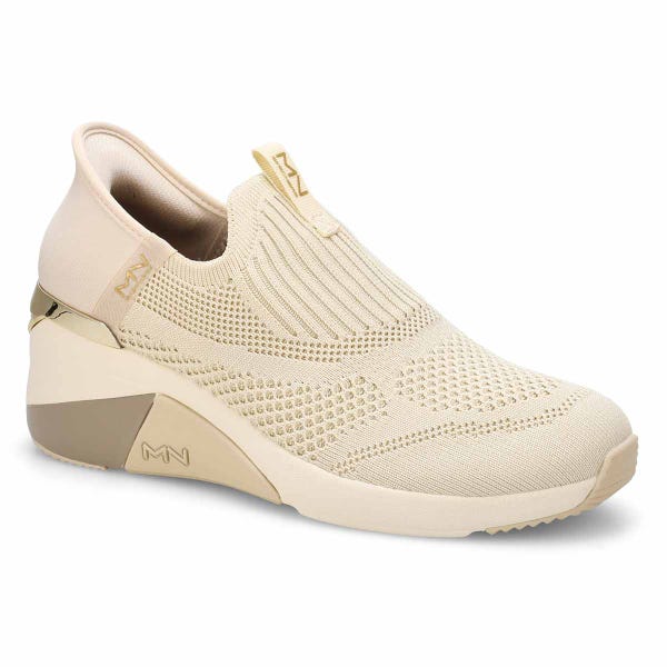Women's  Mark Nason A Wedge Crecent Slip-Ins Sneaker - Taupe