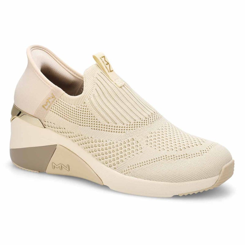 Women's  Mark Nason A Wedge Crecent Slip-Ins Sneaker - Taupe