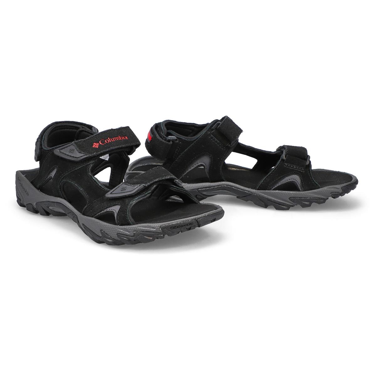 Columbia Men's Santiam Sport Sandal - Black/R | SoftMoc.com