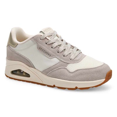 Lds Uno Lace Up Sneaker - Off White