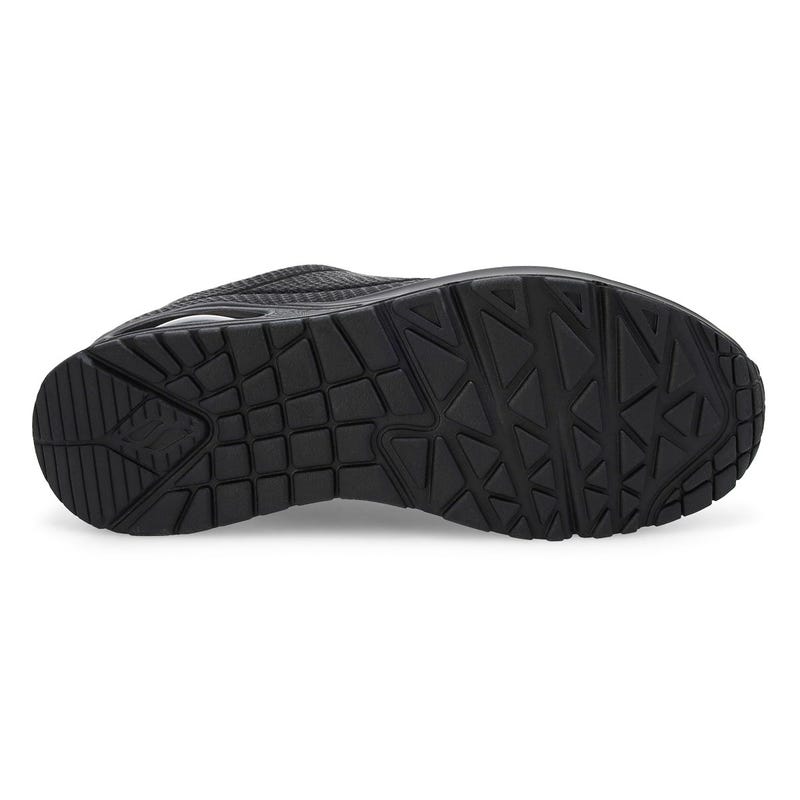 Baskets à lacets UNO SHINY SCALE, noir, femmes