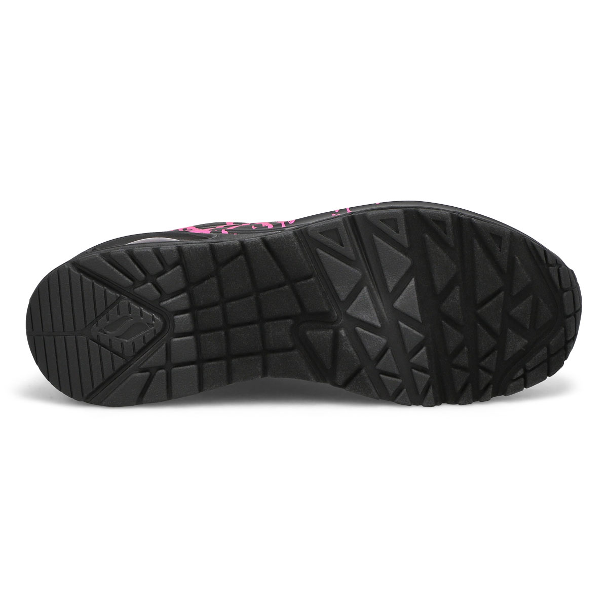 Women's JGoldcrown Uno Sneaker- Black/Pink