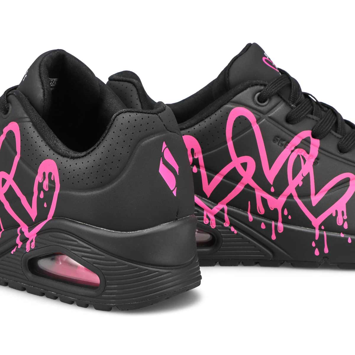 Women's JGoldcrown Uno Sneaker- Black/Pink