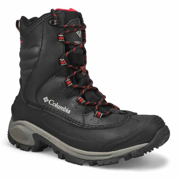 Men's Bugaboot III Waterproof Winter Boot - Black/Bright Red