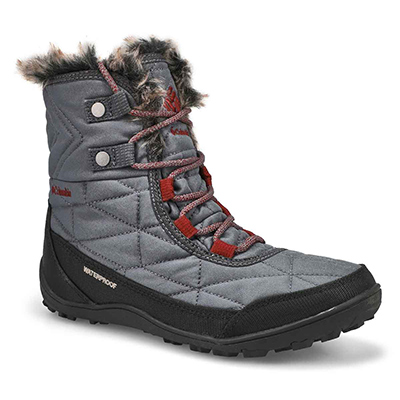 Botte d'hiver imperméable Minx Shorty III, graphite, femmes