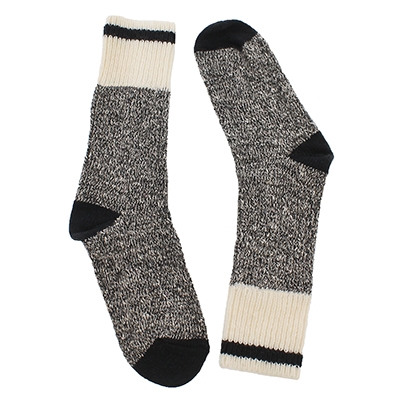 Lds Duray Marled Work Sock - Black/Grey