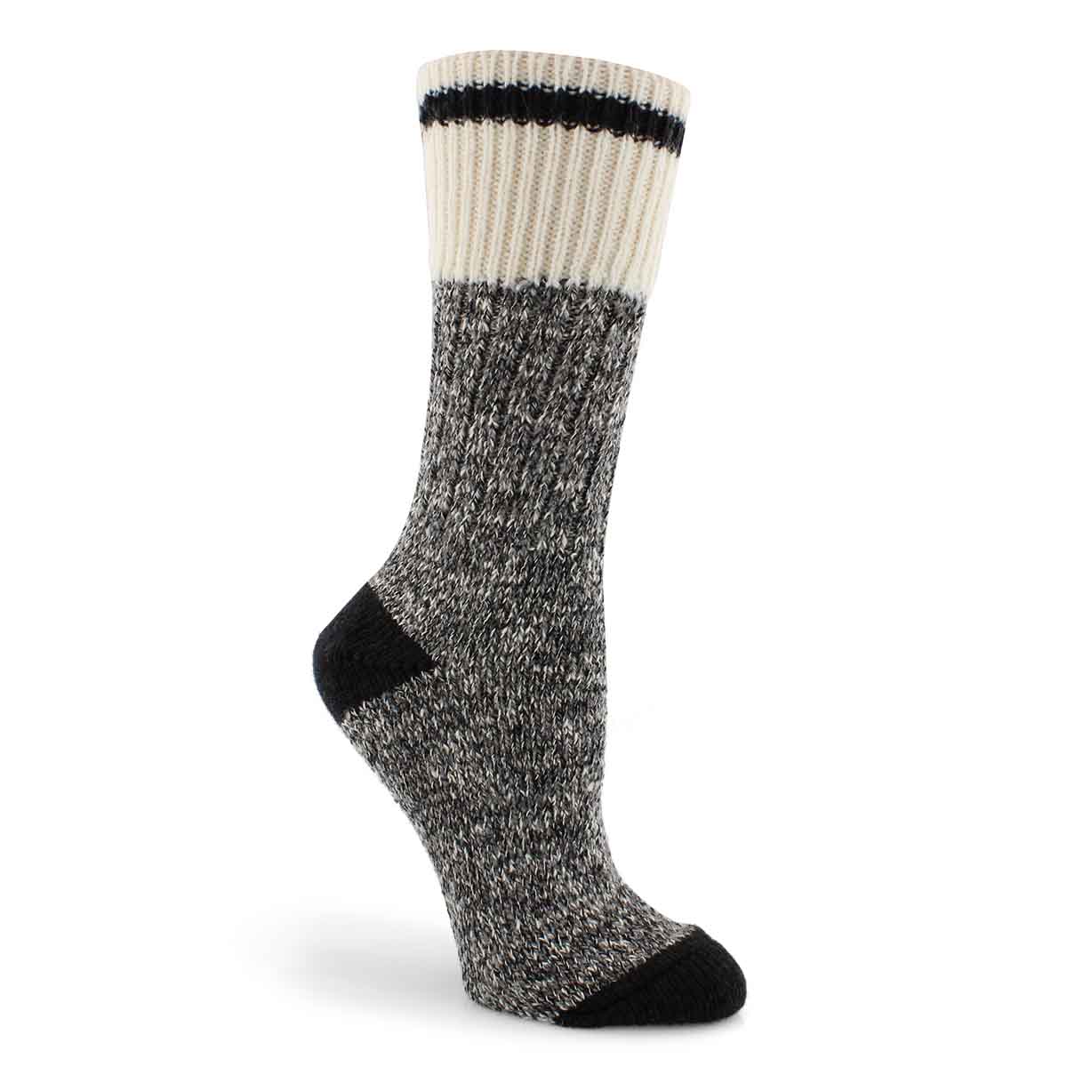 Women's Duray Work Sock - Black Marled