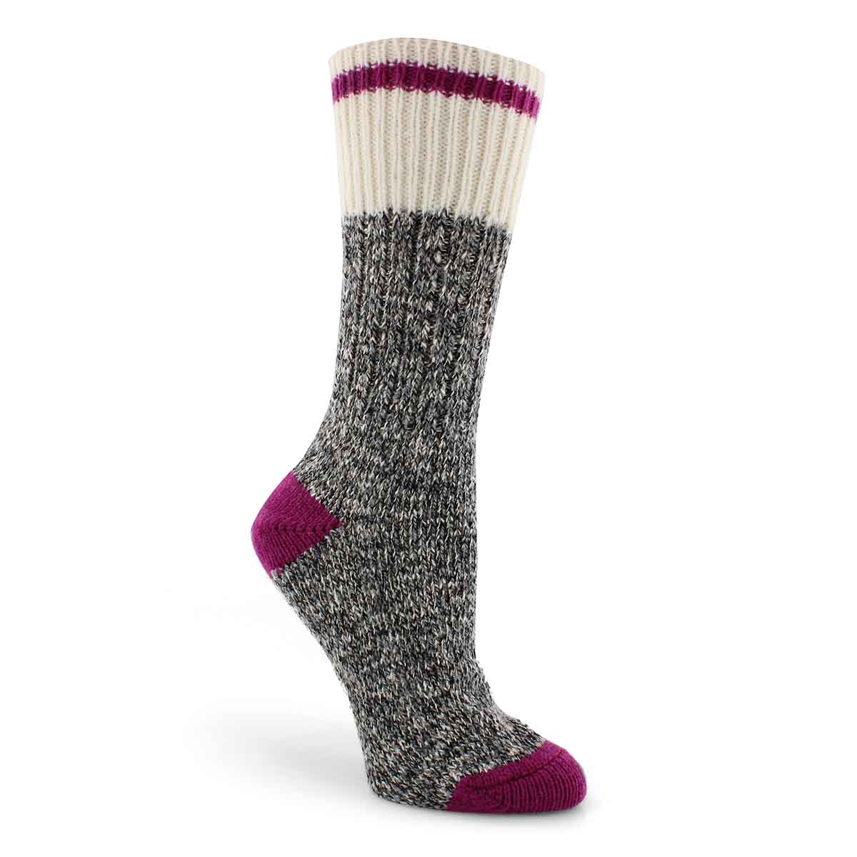 Women's Duray Work Sock - Grey Pink