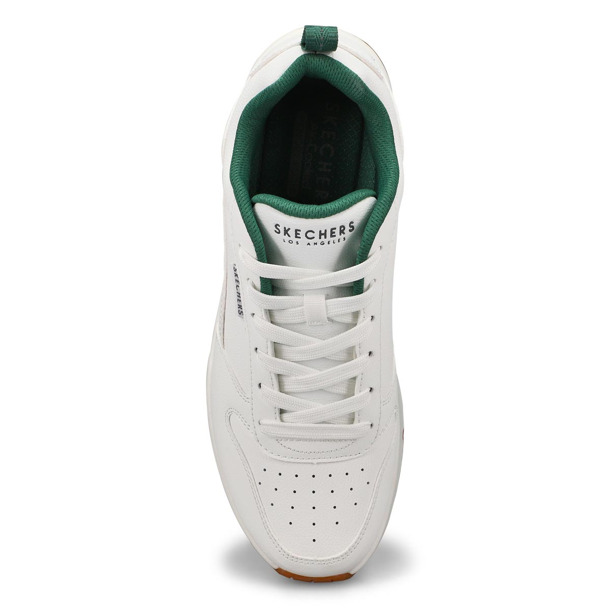 Baskets à lacets UNO, blanc/vert, hommes