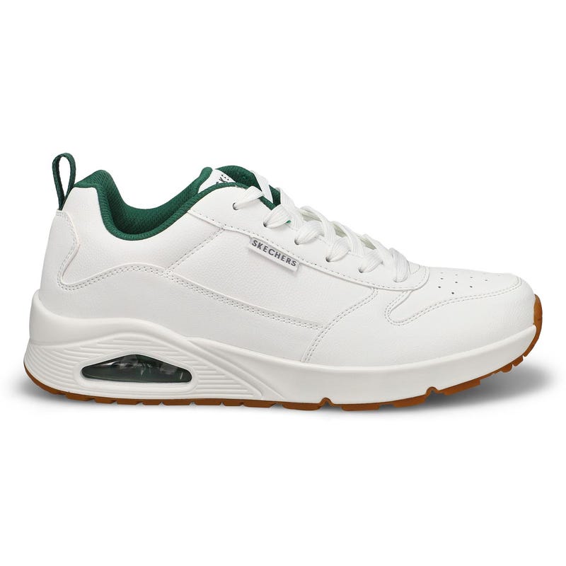 Baskets à lacets UNO, blanc/vert, hommes