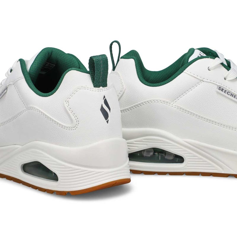 Baskets à lacets UNO, blanc/vert, hommes