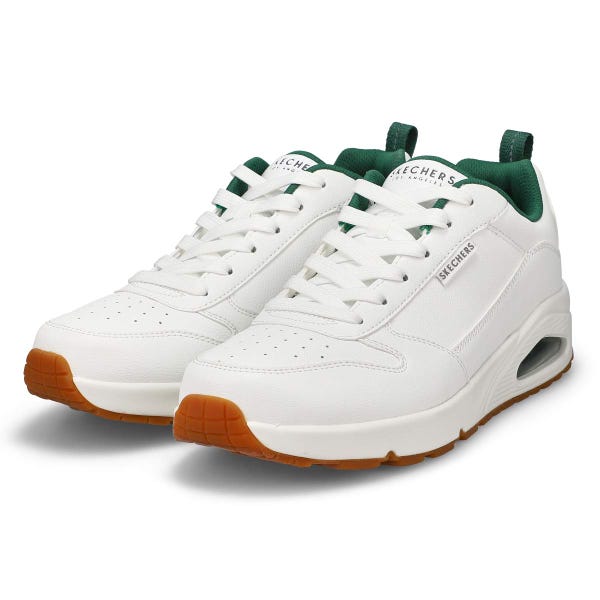 Baskets à lacets UNO, blanc/vert, hommes