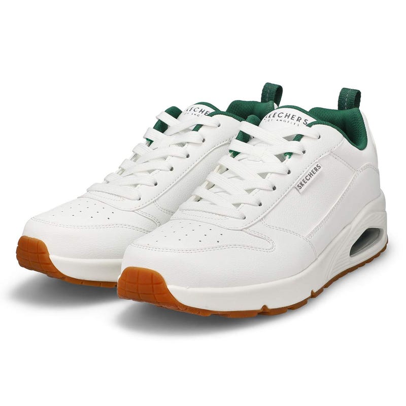 Baskets à lacets UNO, blanc/vert, hommes