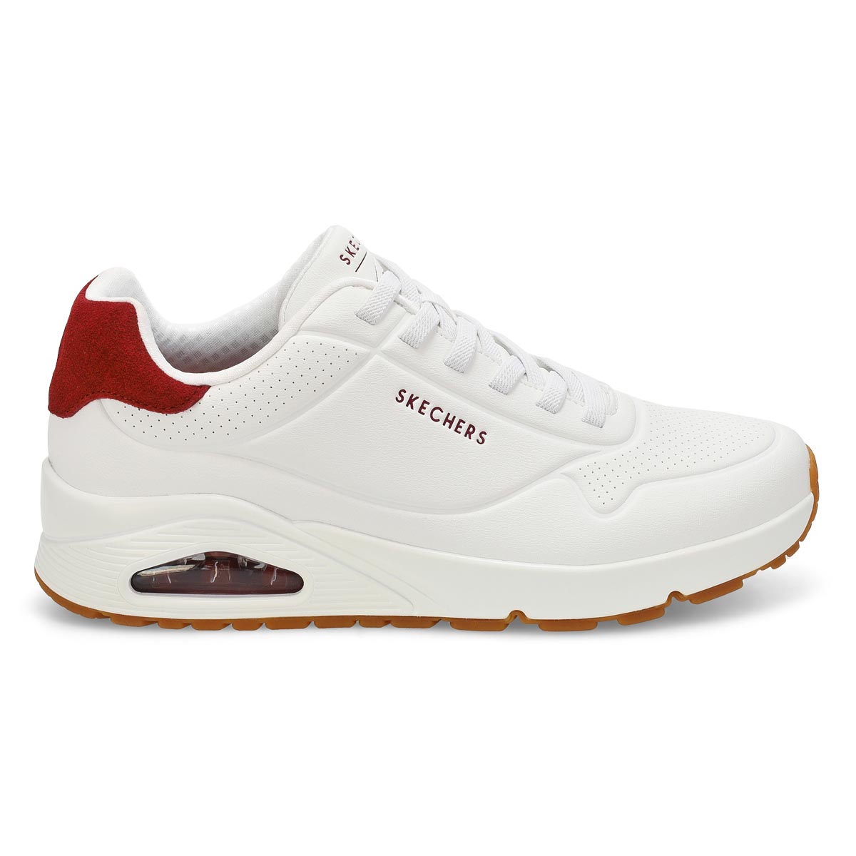 Mens' Uno Lace Up Sneaker - White
