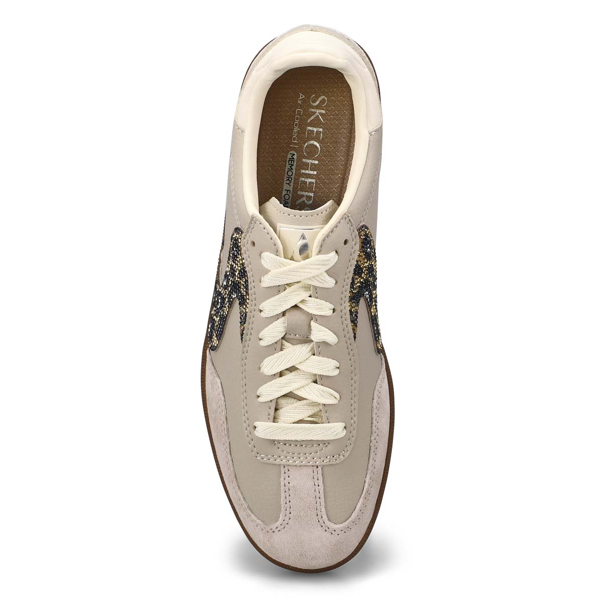Women's Hotshot Shimmering Spots Lace Up Sneaker -Taupe