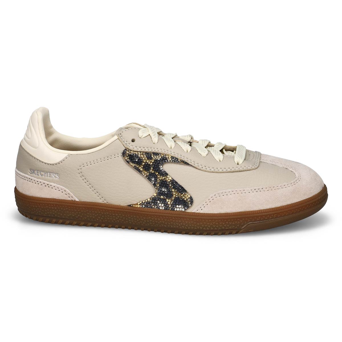 Women's Hotshot Shimmering Spots Lace Up Sneaker -Taupe