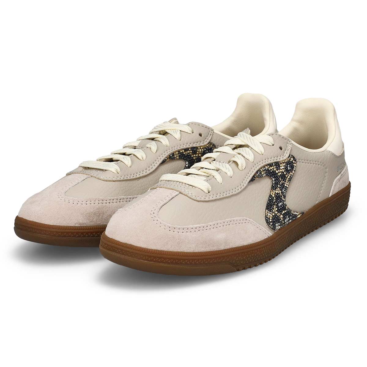 Women's Hotshot Shimmering Spots Lace Up Sneaker -Taupe