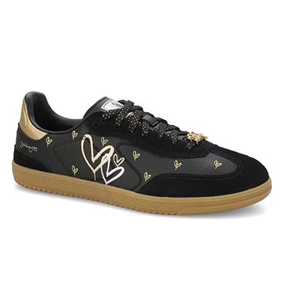 Lds Hotshot Lace Up Sneaker - Black/Multi